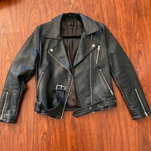 Topshop leather jacket